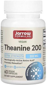 Jarrow Formulas Theanine 200mg - 60 veg capsules 1460787 фото