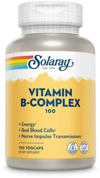 Solaray Vitamin B-Complex 100 - 100 Veg Capsules 1452583 фото