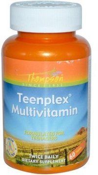 Thompson Teenplex Multivitamin 60 Tabs Мультівітаміни для підлітків 551521 фото