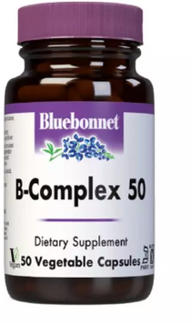 Bluebonnet Nutrition Stress B-Complex Стрес В-Комплекс 50 вегетаріанських капсул 1052581 фото