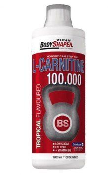 Жиросжигатель Weider BodyShaper L-Carnitine 100.000 1000 ml /100 servings/ Tropical 392468 фото