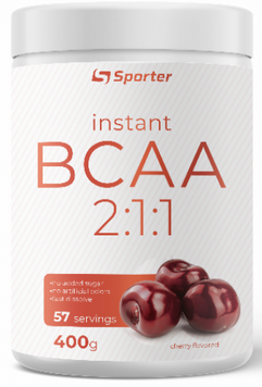 Амінокислота для спорту Sporter Instant BCAA 400 g /57 servings/ Cherry 937467 фото