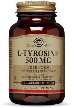 Solgar L-Tyrosine 500 mg 50 Vegetable Capsules 497764 фото