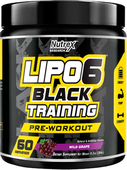 Передтренувальний комплекс Nutrex Lipo-6 Black Training Wild Grape / 60 servings 1135892 фото