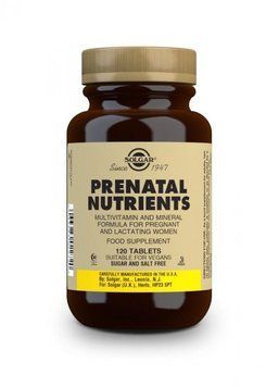 Solgar Prenatal Nutrients Multivitamin & Mineral 120 Tablets 498728 фото