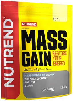 Гейнер Nutrend MASS GAIN 1050 g/15 servings/vanilla 1101908 фото