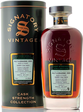 Виски Allt-A-Bhainne Cask Strength Signatory Vintage (SV) 20 лет 0.7 (BWW7170) 1077105 фото