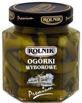Огурцы консервированные отборные Rolnik Premium 295 г (5900919001905) 1146017 фото