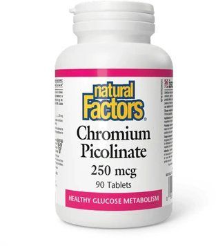 Natural Factors Chromium Picolinate 250mcg - 90 Tablets 1455959 фото