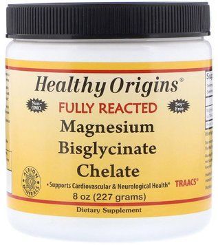 Healthy Origins Magnesium Bisglycinate Chelate (TRAACS) 8 OZ (227 g) Магний хелат бисглицинат 534470 фото