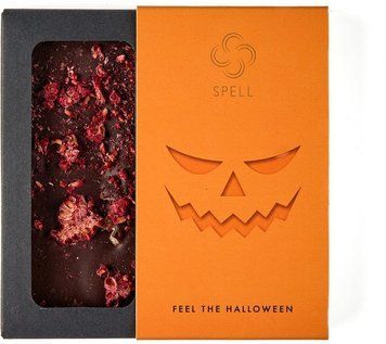 Чорний шоколад Spell Halloween з апельсином та малиною 90 г (4820207317437) 1365950 фото