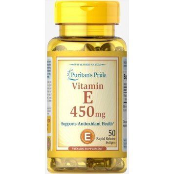 Puritan's Pride Vitamin E 1000 Iu Soft Gels, 50 count 447299 фото