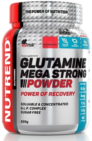 Амінокислота для спорту Nutrend Glutamine Mega Strong Powder 500 g/50 servings/pear 1101883 фото