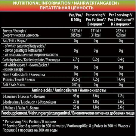 VPLab Bcaa 2:1:1 300 g /37 servings/ Raspberry 898601 фото