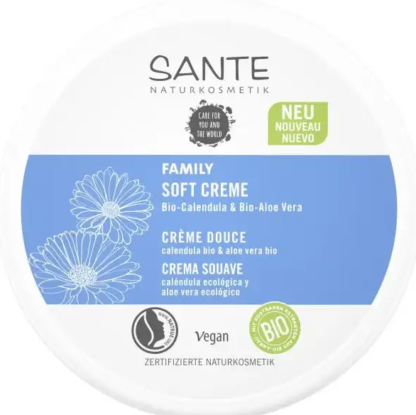 Sante Family Soft Cream Calendula & Aloe Vera БІО Універсальний зволожуючий крем з календулою та алое віра 150ml 1315879 фото