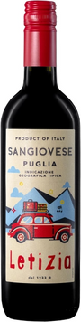 Вино Letizia Sangiovese червоне напівсолодке 9.5% 0.75 л (AS8000020567304) 1219245 фото