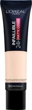L'Oreal Paris Infaillible 24h Matte Cover N 90 Rose Porcelaine Тональний крем 30 ml 874795 фото