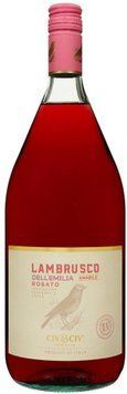 Напівгристе вино Civ&Civ Lambrusco dell'emilia Rosato Amabile рожеве напівсолодке 1.5 л (FSH_8001929316991) 1396208 фото