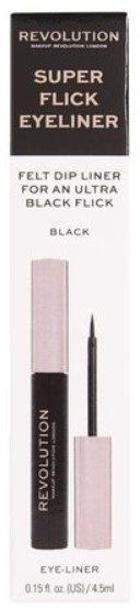 Makeup Revolution Super Flick Eyeliner Black Жидкая подводка для глаз 4.5ml 1191229 фото