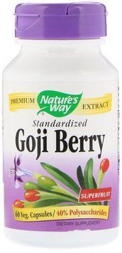 Nature's Way Goji Berry, Standardized, 60 Veg. Capsules (NWY15811) 629288 фото
