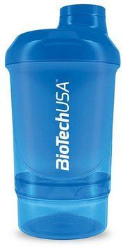BioTechUSA Wave+ Nano 300ml /+150ml/ Shaker / Schocking Blue 620545 фото