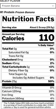 Протеин Rule 1 Protein R1 885 g / 30 servings / Frozen Banana 791611 фото