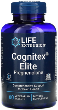 Life Extension Cognitex Elite Pregnenolone Прегненолон 60 таблеток 1159440 фото