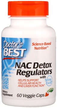 Doctor's Best Best NAC Detox Regulators 60 Caps (DRB-00279) 585166 фото