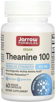 Jarrow Formulas Theanine 100mg - 60 veg capsules 1460788 фото