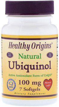 Healthy Origins Ubiquinol 100 mg 7 caps Убіхінол 487682 фото