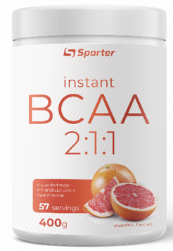Амінокислота для спорту Sporter Instant BCAA 400 g /57 servings/ Grapefruit 937468 фото