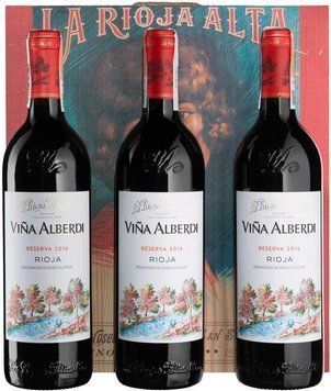 Вино La Rioja Alta Vina Alberdi Reserva (gift set 3 bottles) червоне сухе 3х0.75л (BWR8351) 1084096 фото