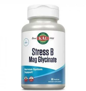 KAL Stress B Magnesium Glycinate - 60 veg capsules 1461306 фото