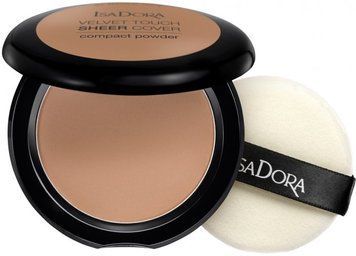 IsaDora Velvet Touch Sheer Compact Powder №48 Neutral Almond Пудра компактная 10 g 869889 фото