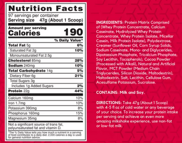 Протеин BSN Syntha-6 4560 g кг / 97 servings / chocolate milkshake 378001 фото