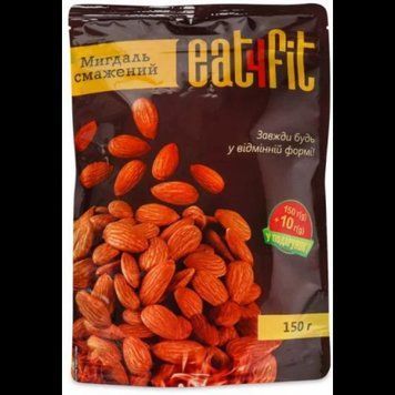 Упаковка Миндаль Eat4Fit жареный 2х150 г (4820268890078) 1219560 фото