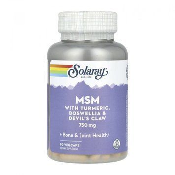 Solaray Msm 750mg - 90 cap 1472071 фото