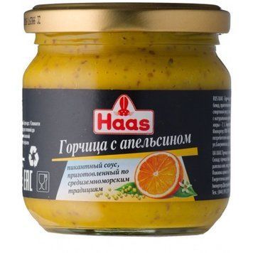Горчица с апельсином Haas (210 г) 669576 фото