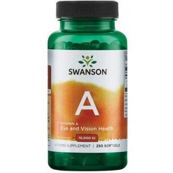 Swanson Vitamin A 10.000 Iu Витамин А 250 гелевых капсул 776389 фото
