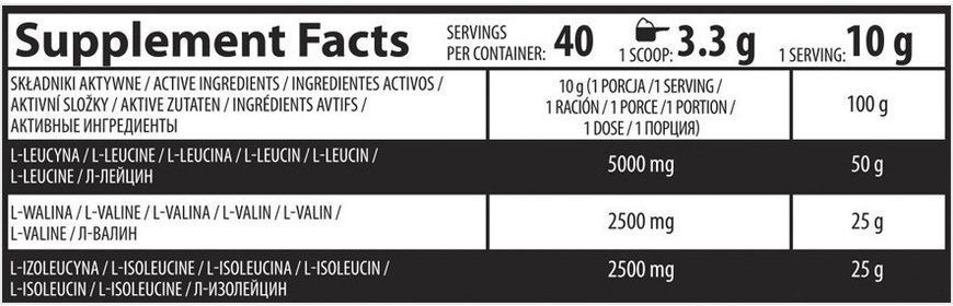 OstroVit Bcaa 2-1-1 400 g /40 servings/ Orange 390675 фото