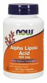 Now Foods Alpha Lipoic Acid 100 mg Veg Capsules 120 caps 416269 фото