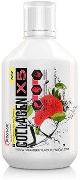Genius Nutrition Collagen-X5 liquid 500 ml / 40 servings / Strawberry 999659 фото