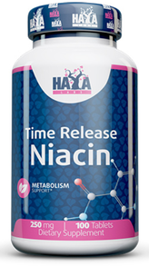 Haya Labs Niacin Time Release 250 мг Ниацин 100 таблеток 1052812 фото