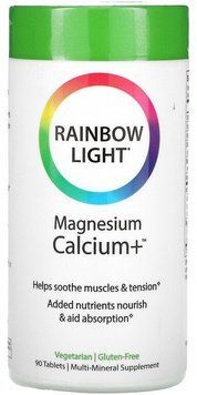 Rainbow Light Magnesium + Calcium Магний и кальций 90 таблеток 895540 фото