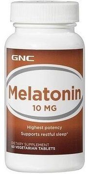 GNC Melatonin 10 mg 60 tabs 381853 фото
