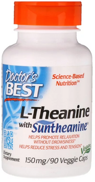 Doctor's Best Suntheanine L-Theanine 150 mg 90 Caps (DRB-00197) 585167 фото