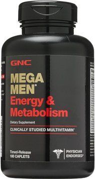 GNC Mega Men Energy and Metabolism 180 caps 460614 фото