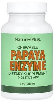 Nature's Plus Papaya Enzyme - 360 tabs 1468806 фото