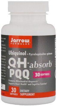 Jarrow Formulas, Ubiquinol, QH-Absorb + PQQ, 30 Softgels (JRW06027) 687935 фото