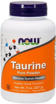 Now Foods Taurine Pure Powder, 8 oz (227 g) (NF0260) 634743 фото